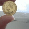 20 лир 1882 года, Италия, Умберто I, 6.45 гр., золото 900 ...проба